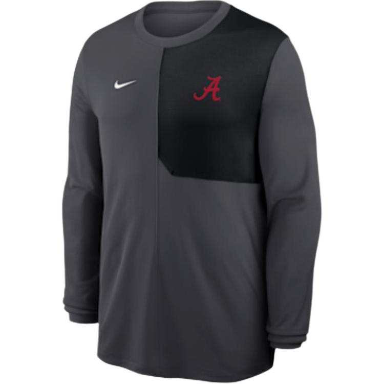 Nike Nike Alabama Sideline Coach Men's Nike Dri-FIT College Long-Sleeve Top