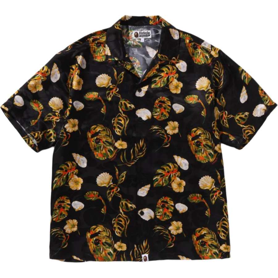 A Bathing Ape floral short-sleeve shirt