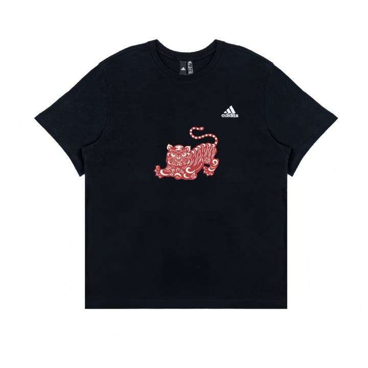 Adidas Adidas American Athleisure Crew Neck Short Sleeved T Shirts Unisex Black