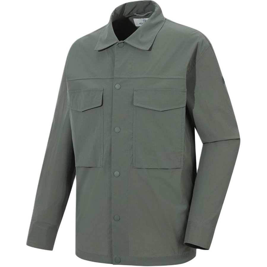 KOLON SPORT Shirts Men's KHAKI Lapel Moderate