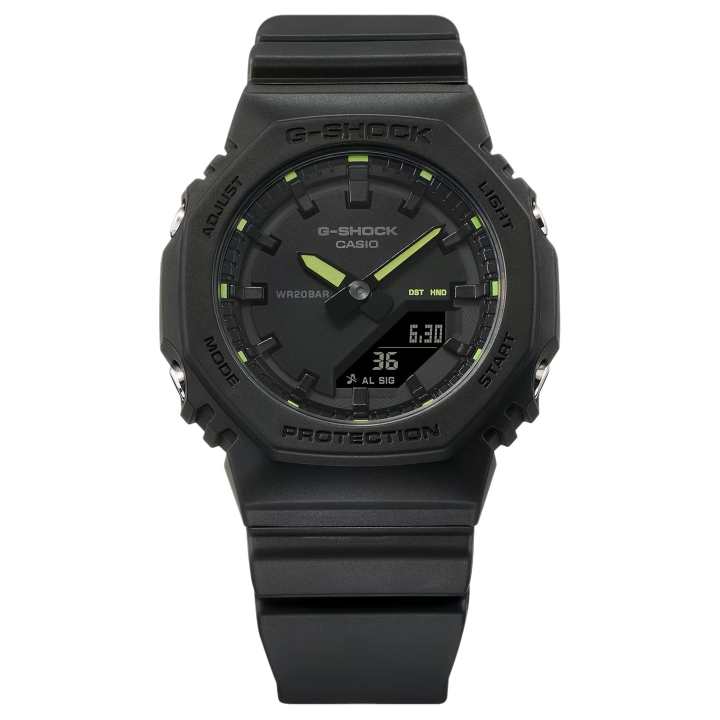 CASIO CASIO ANALOG DIGITAL Quartz Movement Resin Strap Watch Unisex Black Dial