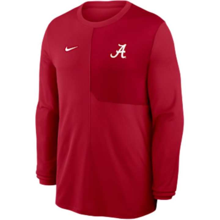Nike Nike Alabama Sideline Coach Men's Nike Dri-FIT College Long-Sleeve Top