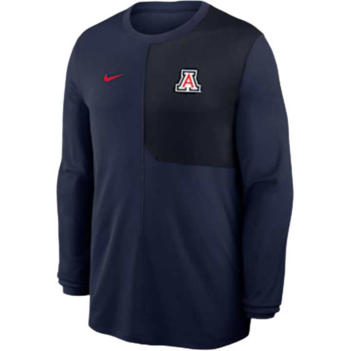 Nike Nike Arizona Sideline Coach Men's Nike Dri FIT College Long Sleeve Top