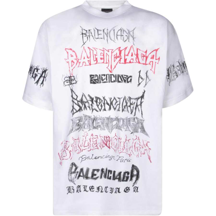 Balenciaga SS24 T Shirt Loose Fit Men's White