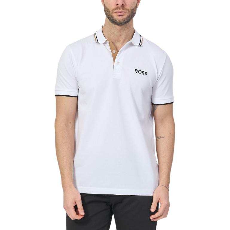 HUGO BOSS Boss HUGO BOSS Logo Embroidered Short Sleeved Polo Shirt