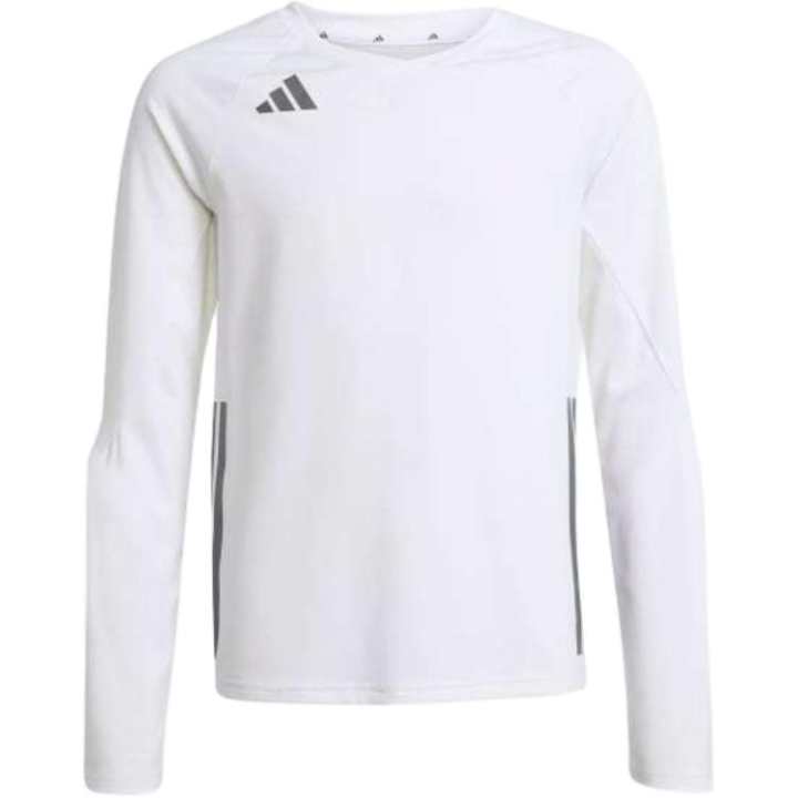 Adidas Adidas Crew Neck Slim Fit Logo Long Sleeved White Kids'