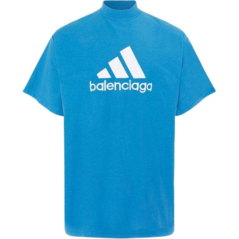 Balenciaga x Adidas T Shirt Men's Blue