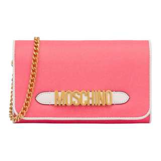 MOSCHINO Cotton With Nylon And Synthetic Leather Crossbody Bags Women's Pink