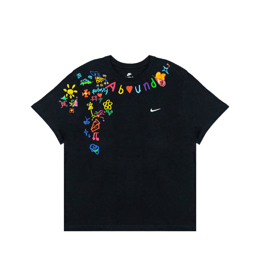 Nike Nike Dri Fit T Shirts Unisex Black Crew Neck Moderate Straight Fit
