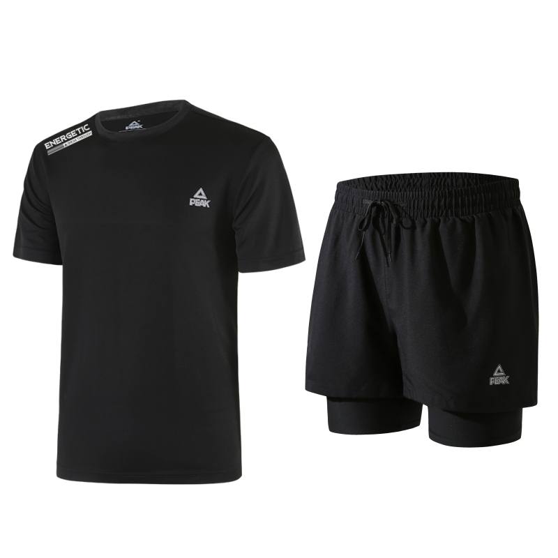 PEAK PEAK Running Clothing Sets Unisex Black