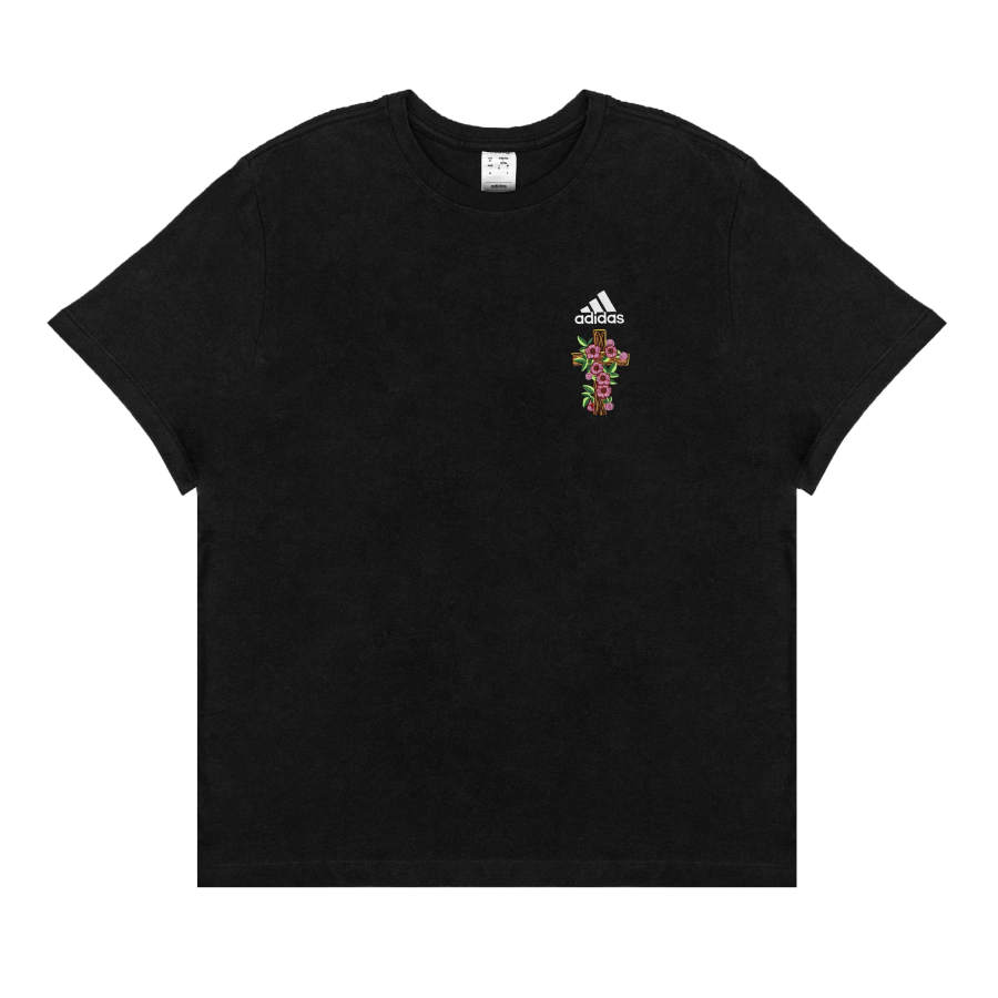 Adidas Adidas T Shirts Unisex Black Crew Neck Moderate Straight Fit