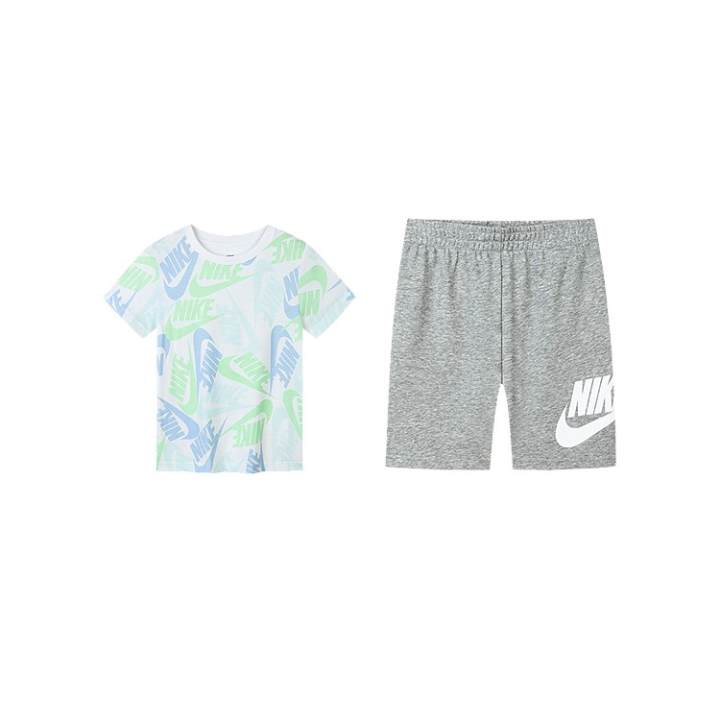 Nike Nike Casual Sportswear 2 Piece Set Rock Ridge Gray Children Aged 3 7 Years Old