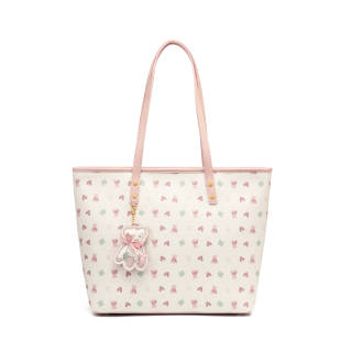 JUST STAR Synthetic Leather Shoulder Bag Women's Pink Blue