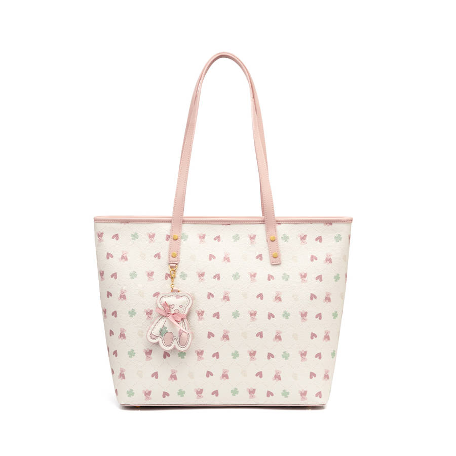JUST STAR Synthetic Leather Shoulder Bag Women's Pink Blue