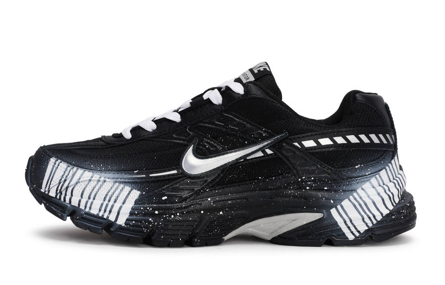 Nike Nike Initiator Abrasion Resistant Low top Running Shoes Men's Black White