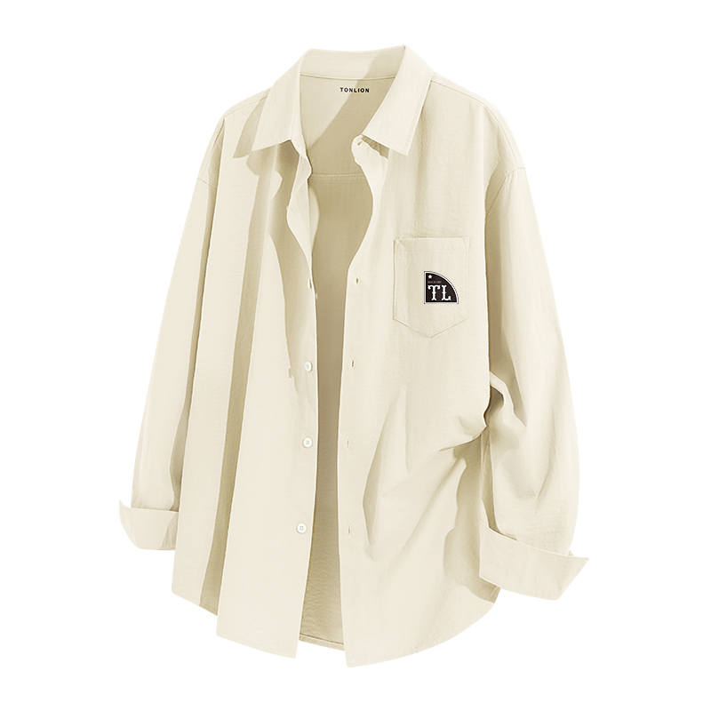 Tonlion Shirts Unisex Lapel Thin Other