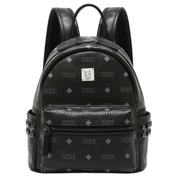 SEPTWOLVES SEPTWOLVES PVC & PU Backpack Unisex Black