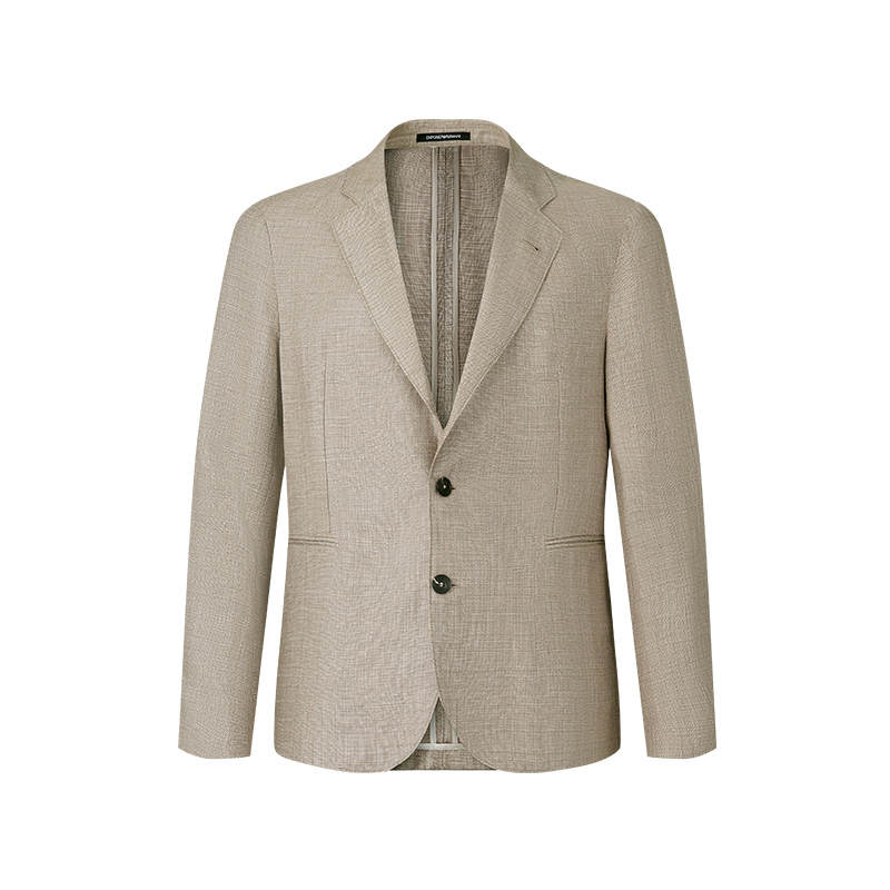 EMPORIO ARMANI SS25 Business Suit Coat Men's Beige Umber