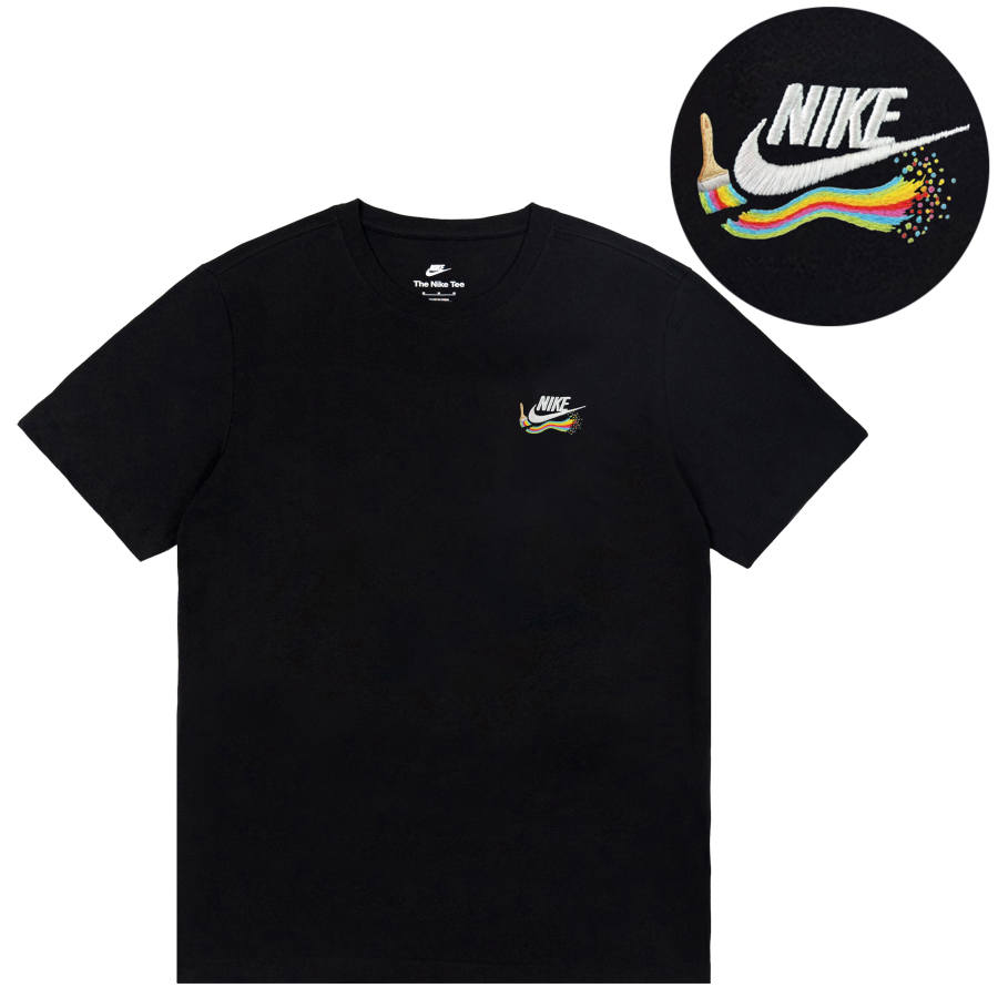 Nike Nike Dri Fit T Shirts Unisex Black Crew Neck Thin Straight Fit