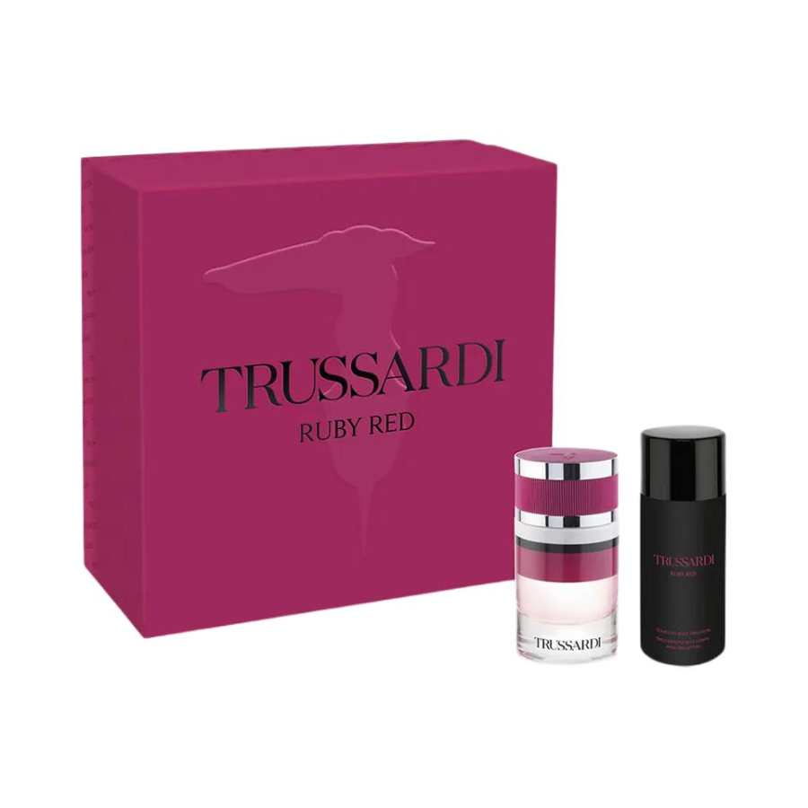 TRUSSARDI Gemstone Red Women's Perfume Sets Eau De Parfum EDP Two Piece Set