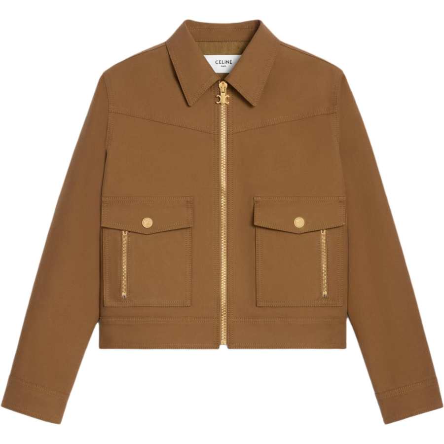 CELINE FW25 Jackets & Coats Women's Dark Beige
