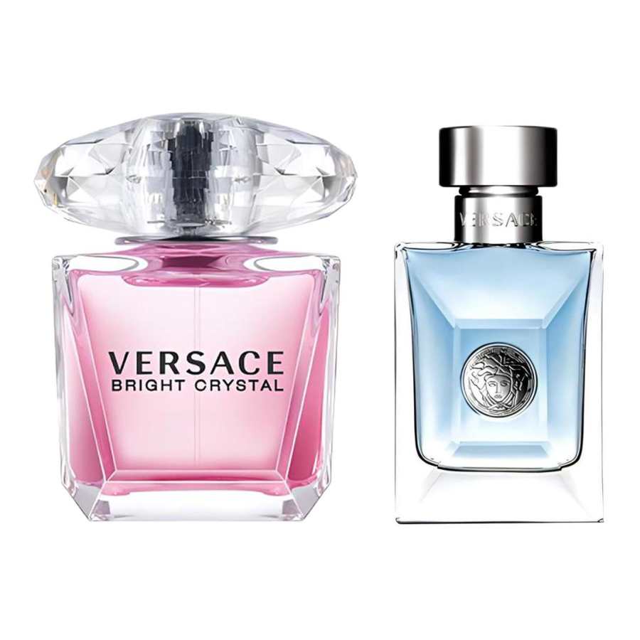 VERSACE Pink Radiant Crystal Diamond Perfume Sets Eau De Toilette Citrus Orange Blossom 30ml+30ml/90ml+100ml