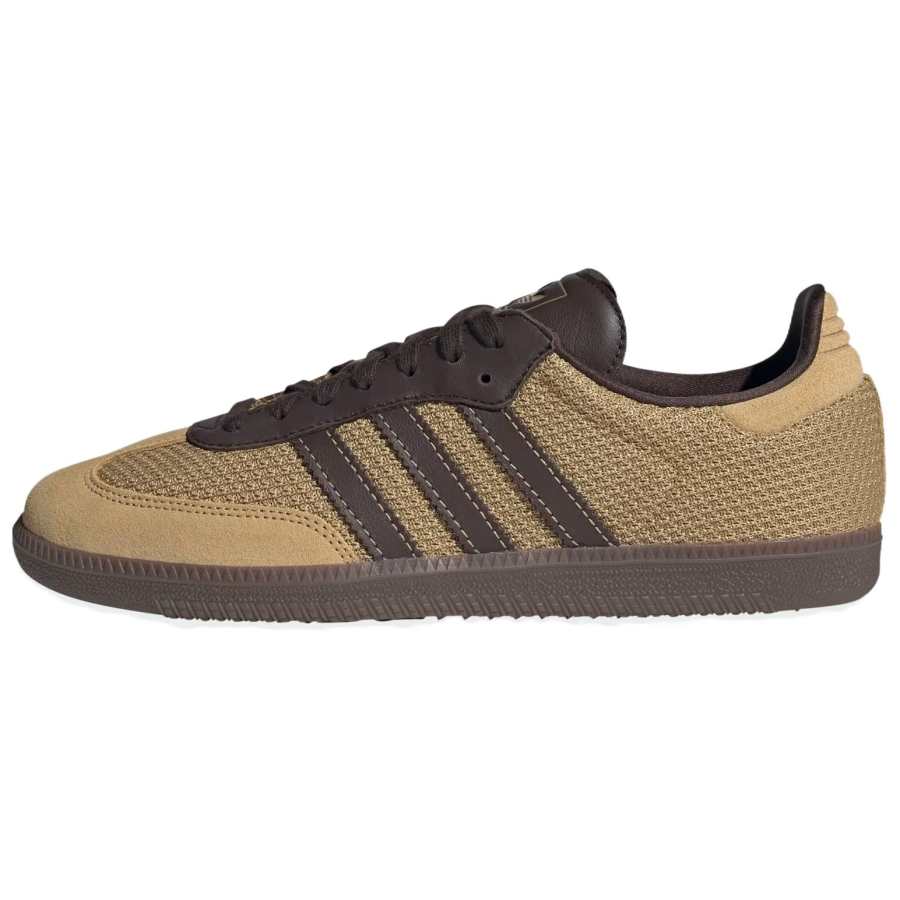 Adidas Originals SAMBA OG Low top Skateboard Shoes Unisex Gold Beige