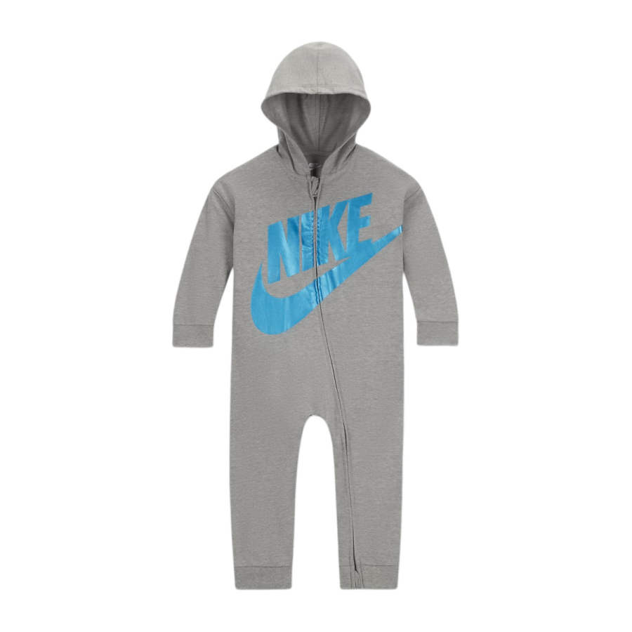 Nike Nike Jumpsuit Metallic French Terry Gifting Coverall Dark Gray Infant And Toddler