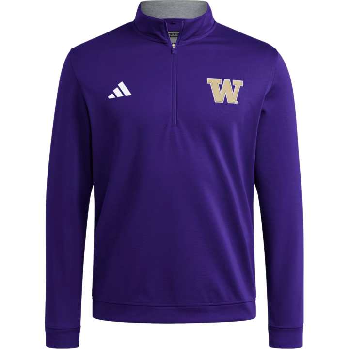 Adidas Adidas Free Shipping With AdiClub Washington Huskies Coaches Elevated Golf Quaterzip