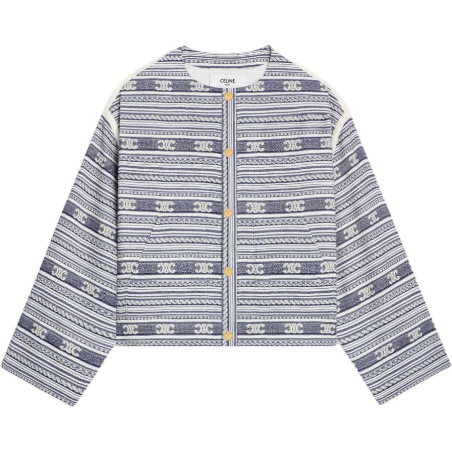 CELINE CELINE All Over Patterned Button Up Jacket