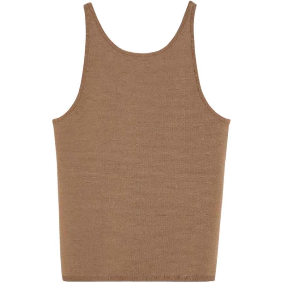 MaxMara T Shirts Women's Brown Crew Neck Moderate Straight Fit