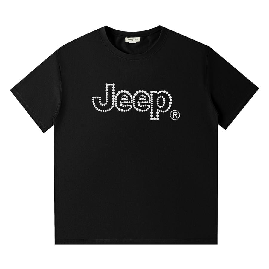 Jeep T Shirts Unisex Crew Neck Thin Straight Fit