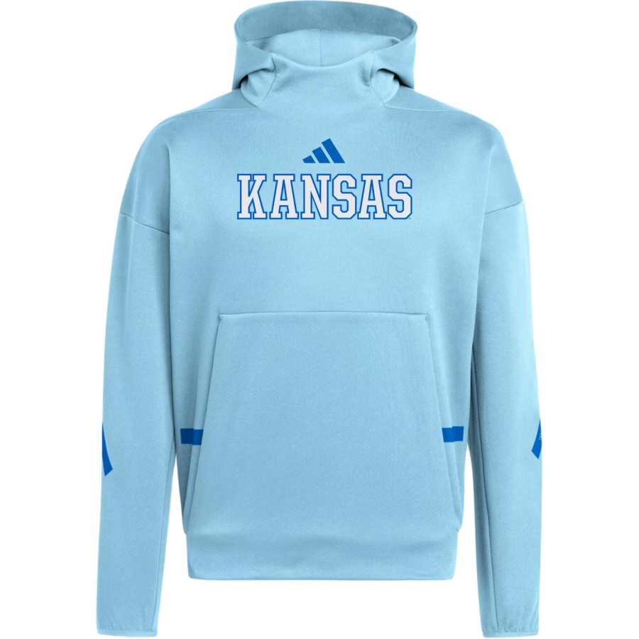 Adidas Adidas Free Shipping With AdiClub Kansas Jayhawks Player Travel Zne Hoodie