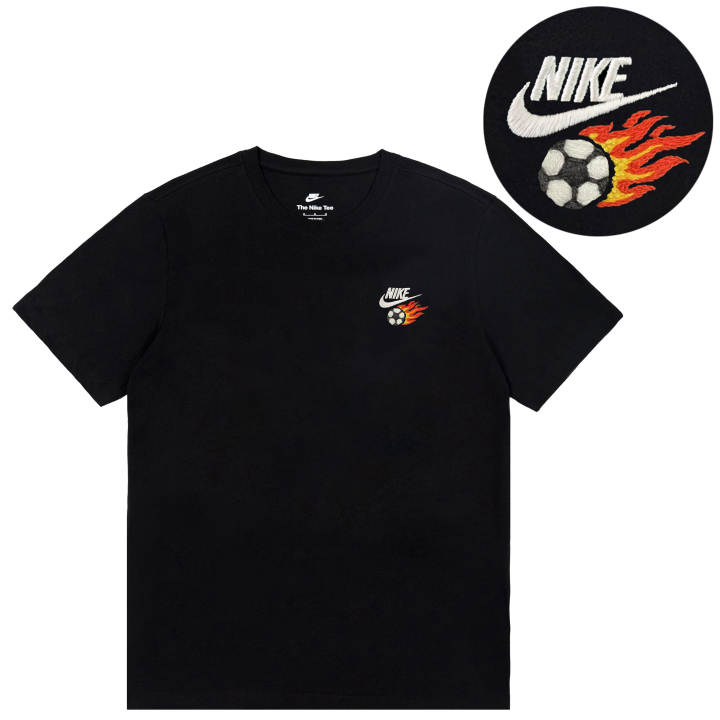 Nike Nike Dri Fit T Shirts Unisex Black Crew Neck Thin Straight Fit