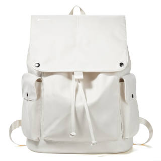 ALPINE PRO Fabric Backpack Laptop Backpack Unisex Black/White