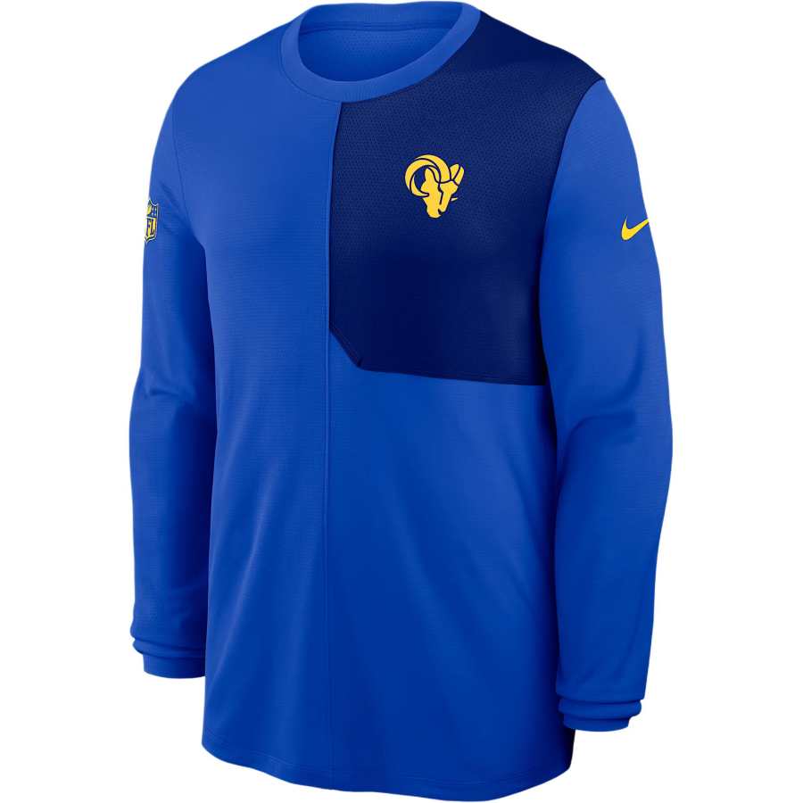 Nike Nike Los Angeles Rams Sideline Coach Men's Nike Dri-FIT Nfl Long-Sleeve Top