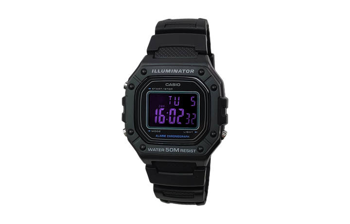 CASIO CASIO Custom Collection Quartz Movement Resin Strap Watch Men's Watches Black Dial