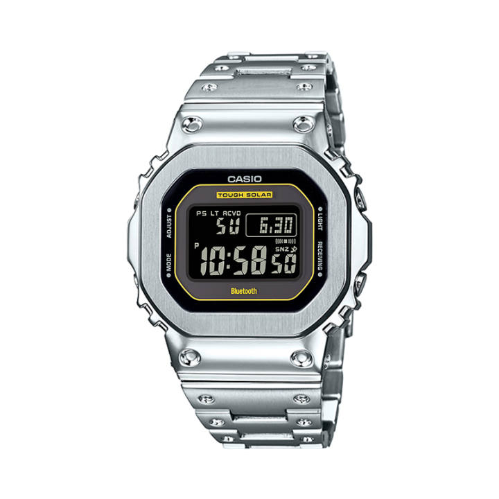 CASIO CASIO Custom Collection Solar Movement Stainless Steel Strap Watch Unisex Black Dial