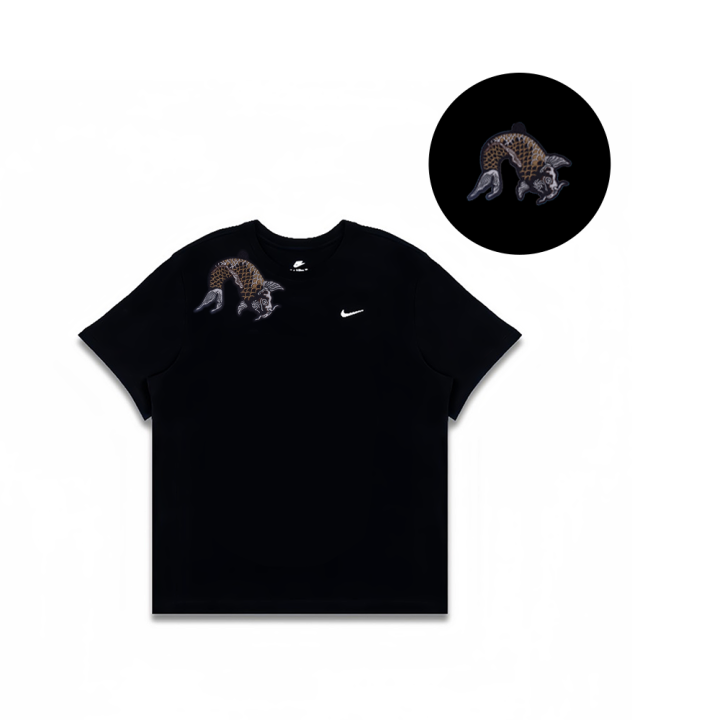 Nike Nike Sportswear T Shirts Men's Black Crew Neck Straight Fit