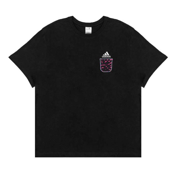 Adidas Adidas T Shirts Unisex Black Crew Neck Moderate Straight Fit