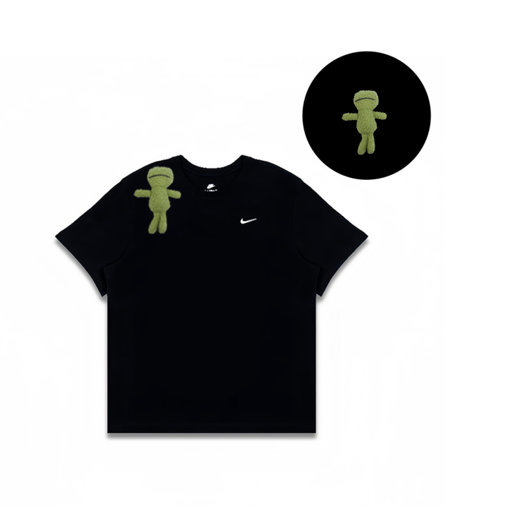 Nike Nike T Shirts Men's Black Crew Neck Moderate Straight Fit