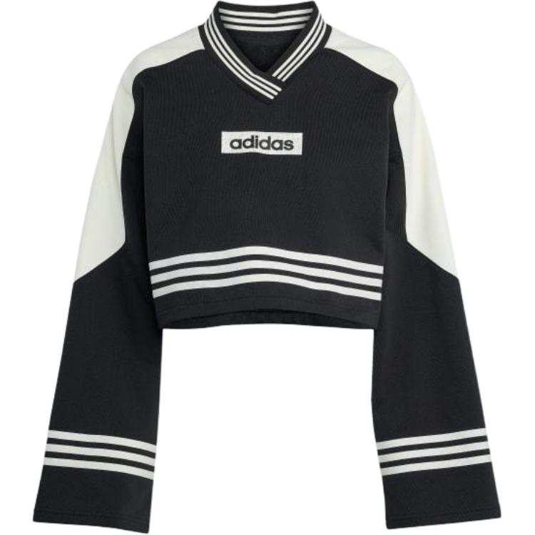Adidas Originals colour-block cropped sweatshirt