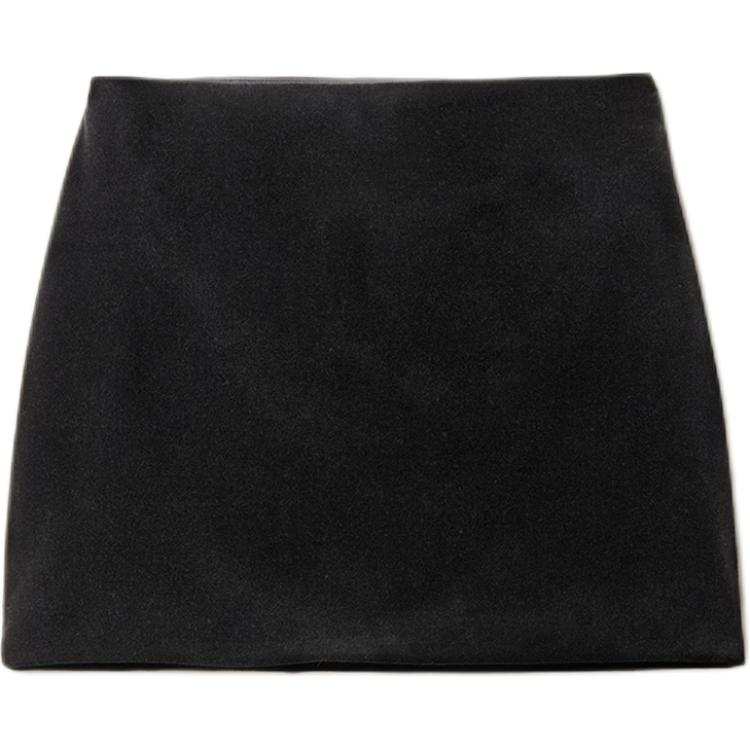 MIU MIU Stretch Velvet Mini Skirt 'Black'