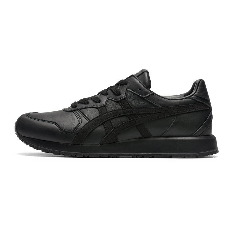 Onitsuka Tiger ALLIANCE A40 Synthetic Leather, Cow Leather Versatile Low top Casual Shoes Unisex Black