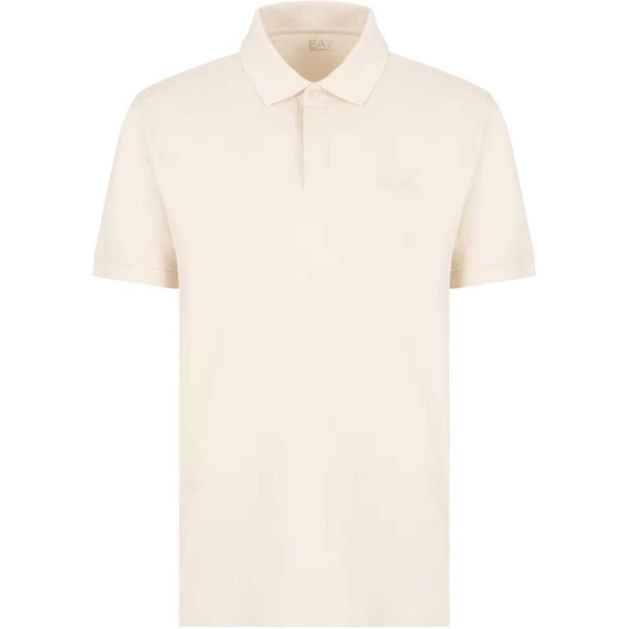 EMPORIO ARMANI EA7 Polo Shirt Men's Beige Yellow