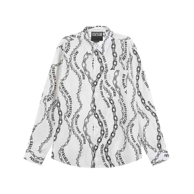 VERSACE JEANS COUTURE Chain Couture Printed Buttoned Shirt