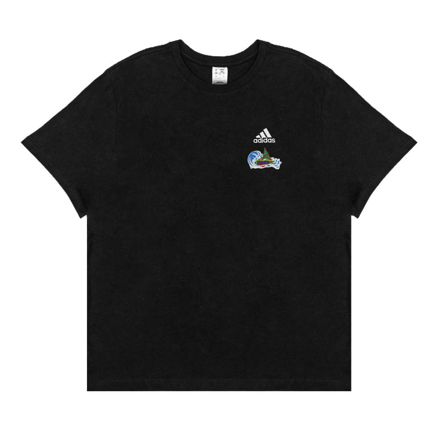 Adidas Adidas T Shirts Unisex Black Crew Neck Moderate Straight Fit