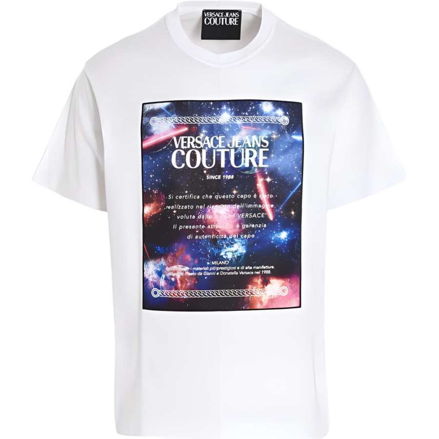 VERSACE JEANS COUTURE 【Previous Season】logo crew-neck T-shirt