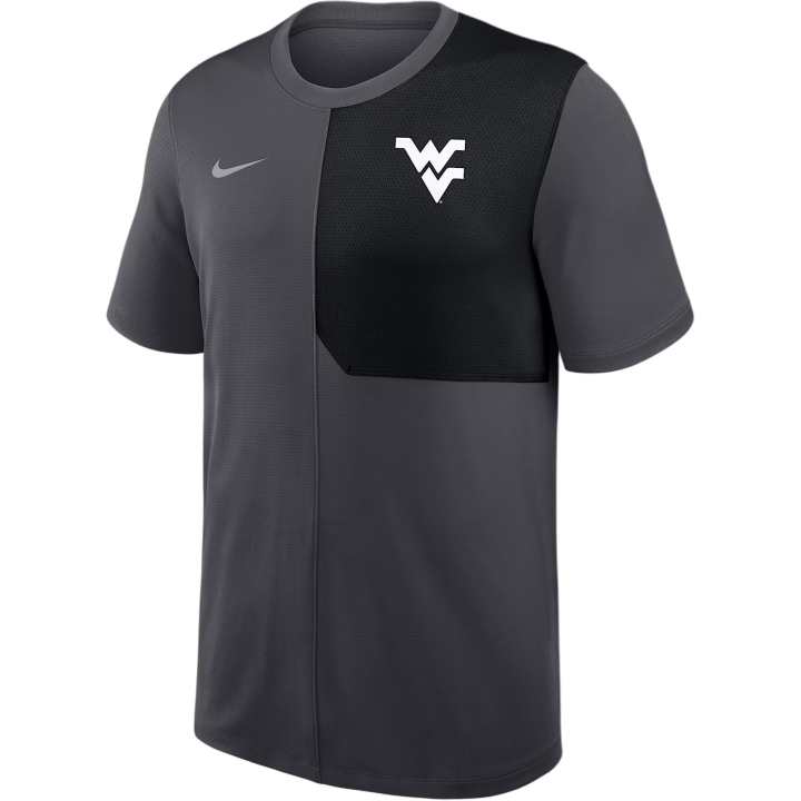 Nike Nike West Virginia Sideline Coach Men's Nike Dri-FIT College Top