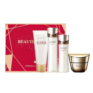 ELIXIR YILISIER Black Gold Water Tightening Face Cream Cleanser Skincare Set Box Hydrating, Tightening, Wrinkle Reducing